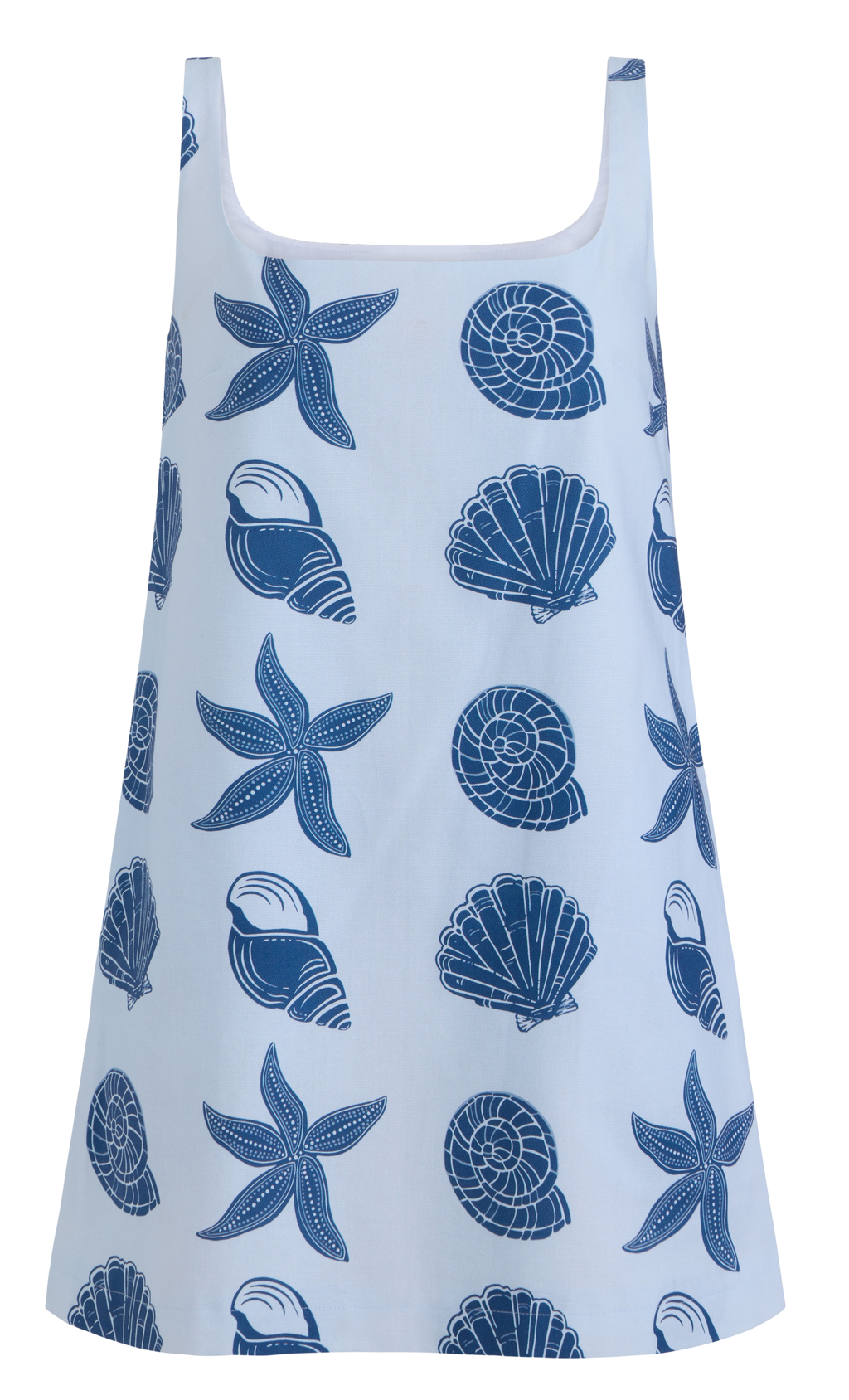 Coco Shop Cappie Mini Dress, Blue Shell XS