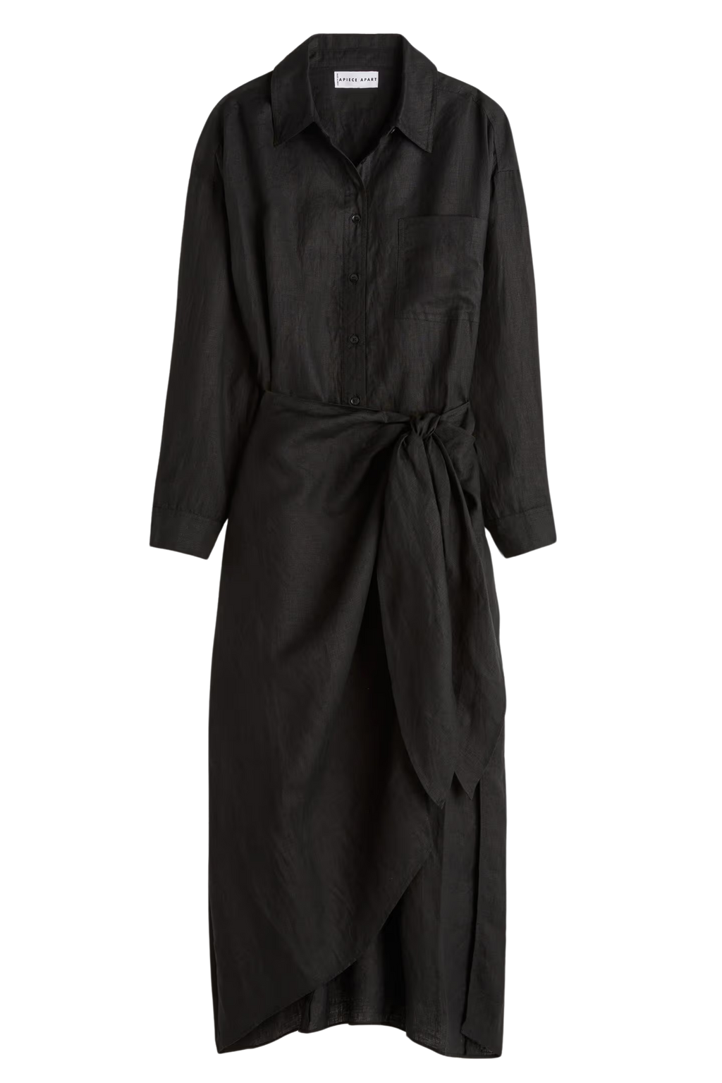 TS Apiece Apart Alessandra Sarong Shirtdress, Black – Monkee's of Mount  Pleasant