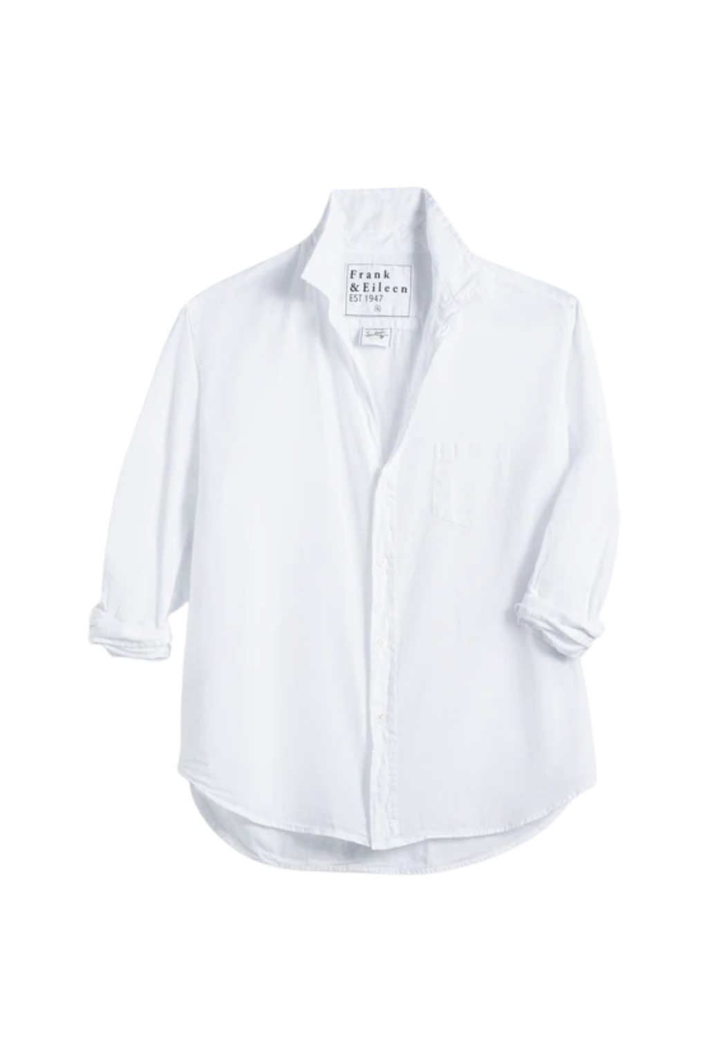 Frank & Eileen Relaxed Button-Up Shirt, White – Monkee's of Mount
