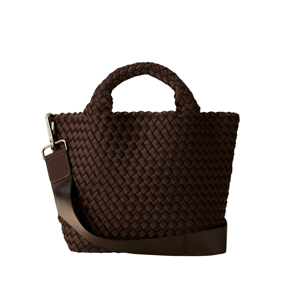 送料・関税無料【Naghedi】St. Barths Small Tote Naghedi St. Barths Small Tote, Chocolate – Monkee's of Mount