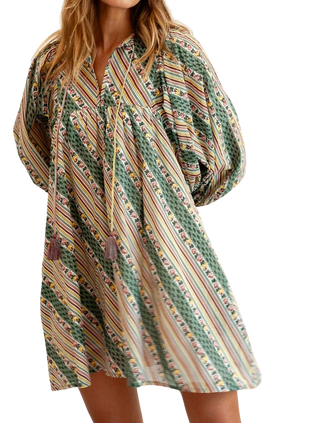 Mille Daisy Dress, Rose Stripe