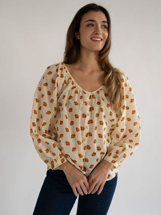 Mille Aly Top, Honey Petite Bouquet