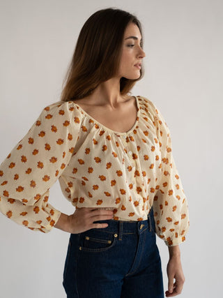 Mille Aly Top, Honey Petite Bouquet