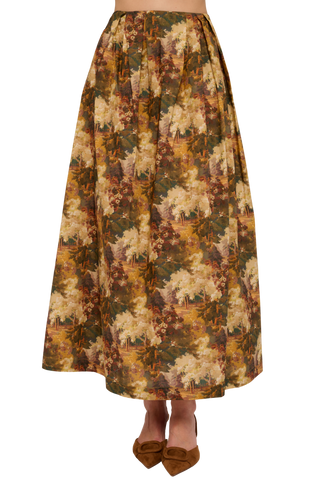 Love the Label Ridley Skirt, Autumn Arboretum Liberty Print