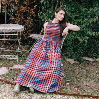 Sunshine Tienda Jane Dress, Cabernet Gingham