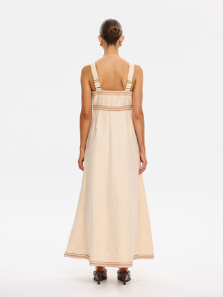 Kivari Freya Maxi Dress, Cream