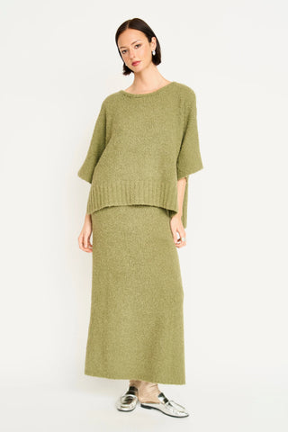 Mirth Fez Boucie Knit Top, Matcha