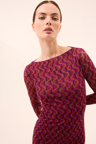 Misa LA Vivian Dress, Geo Sixty Mesh