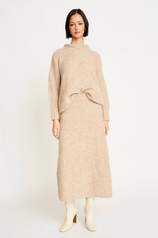 Mirth Estes Knit Skirt, Wheatfield