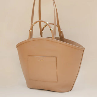 J. LOWERY Napa Tote, Toffee Suede