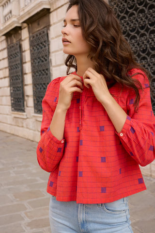 Oliphant Sansa Top, Samur Red