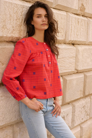 Oliphant Sansa Top, Samur Red