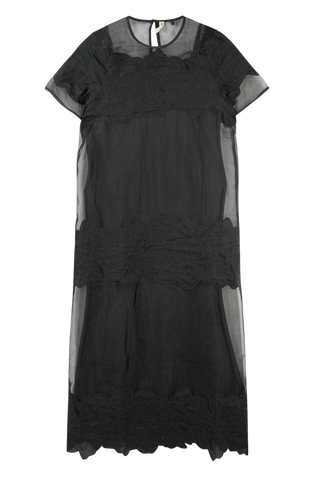 Mirth Lugano Organza Dress, Black Waterlily