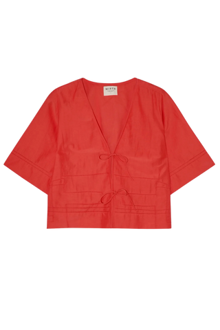 Mirth Seychelles Tie Top, Chili