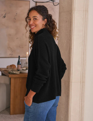 Frank & Eileen Montecito Turtleneck Sweater, Black