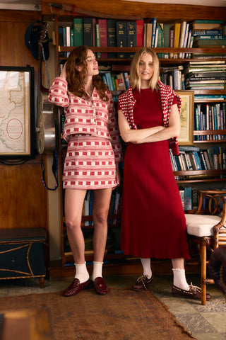 OBL Gerty Skirt, Crimson