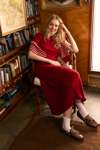 OBL Gerty Skirt, Crimson