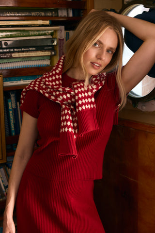 OBL Marta Sweater, Crimson