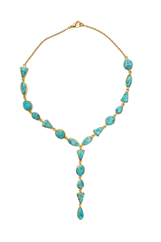 TS Christina Greene Canyon Creek Turquoise Lariat Necklace