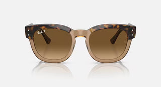Ray-Ban Mega Hawkeye Polished Havana, Transparent Brown