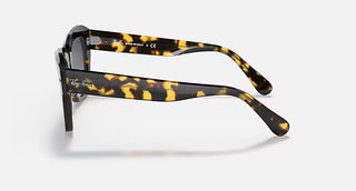 Ray-Ban State Street Yellow Havana Sunglasses, Light Blue Gradient