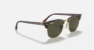 Ray-Ban Clubmaster Mock Tortoise Arista Sunglasses, G-15 Green