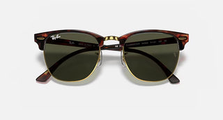 Ray-Ban Clubmaster Mock Tortoise Arista Sunglasses, G-15 Green