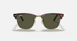 Ray-Ban Clubmaster Mock Tortoise Arista Sunglasses, G-15 Green