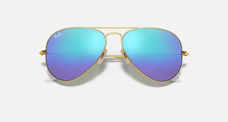 Ray-Ban Large Aviator Sunglasses, Matte Blue Mirror
