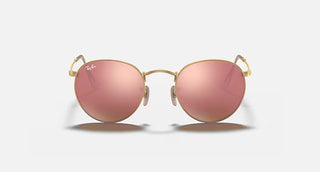 Ray-Ban Round Metal Matte Arista Sunglasses, Light Brown Mirror