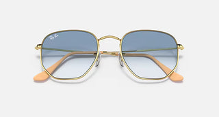 Ray-Ban Hexagonal Sunglasses, Clear Blue