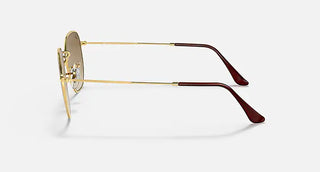 Ray-Ban Hexagonal Sunglasses, Clear Brown