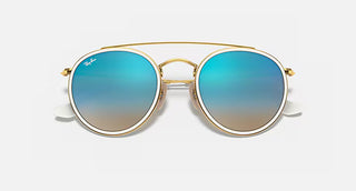 Ray-Ban Arista Sunglasses, Brown Gradient Blue Mirror