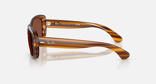 Ray-Ban Jackie OHH Sunglasses, Striped Red Havana