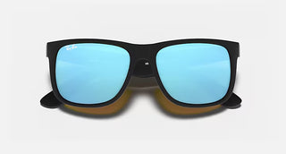 Ray-Ban Justin Sunglasses, Rubber Black Blue