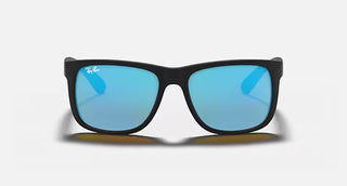 Ray-Ban Justin Sunglasses, Rubber Black Blue