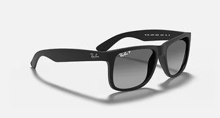Ray-Ban Justin Sunglasses, Rubber Black Grey