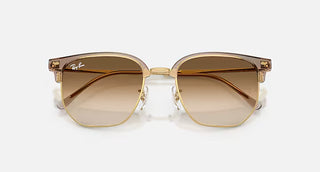 Ray-Ban New Clubmaster Transparent Brown Ari Clear Sunglasses