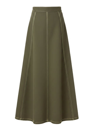 Love the Label Bina Midi Skirt, Ivy Green Denim