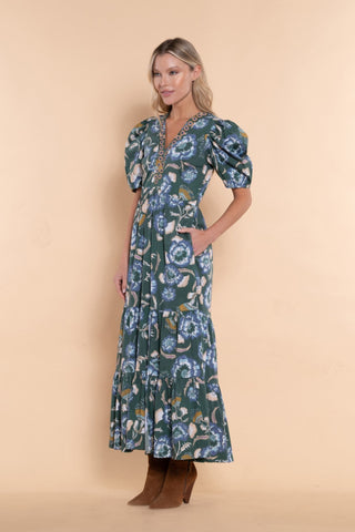 Sheridan French Margot Dress, Forest Flora