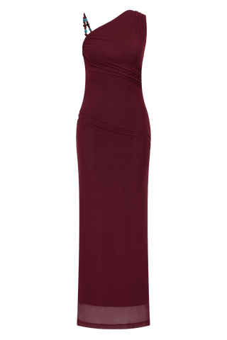 Roame. Ember Mesh Dress, Mulberry