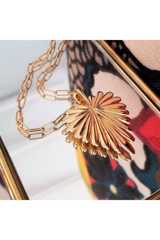 Jane Win Love Full Heart Pendant 18", Drawn link