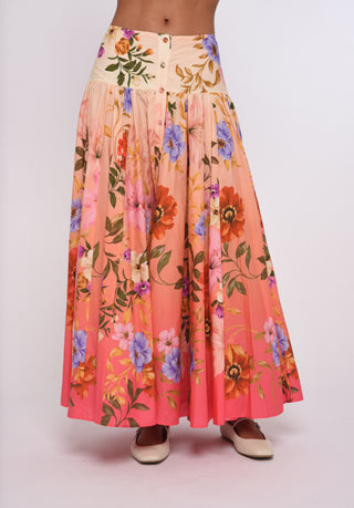 Love the Label Tricia Long Skirt, Splendor in the Garden Print