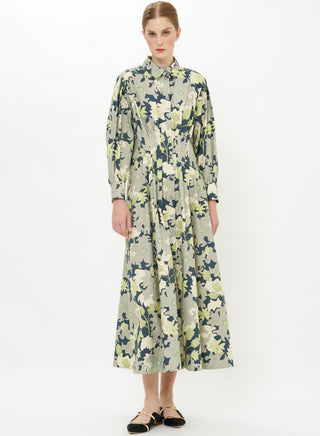 Oliphant Elizabeth Maxi Dress, Suzani Charcoal