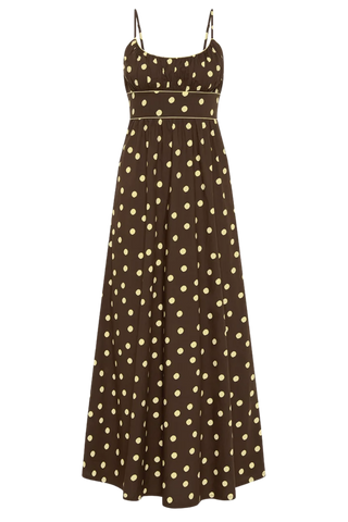 Palm Noosa Bambi Dress, Giallo Pois