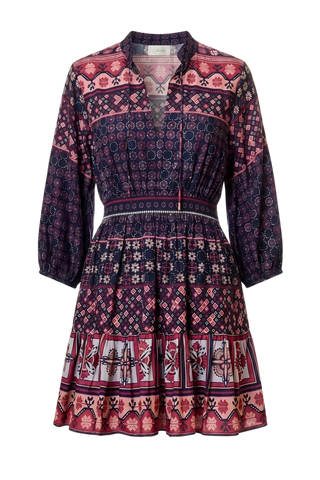 Cleobella Priyanka Mini Dress, Zocalo Rose Tan Print