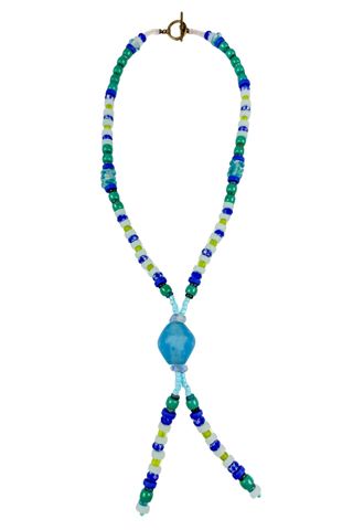 Twine & Twig Lariat Necklace, Seabreeze