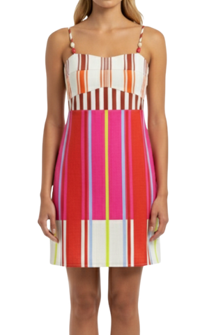 Anna Cate Lauryn Dress, Bright Stripe
