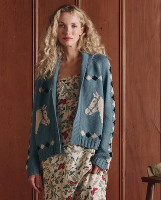 The Great The Stable Lodge Cardigan, Blue Bell