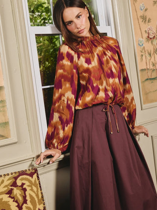 Love the Label Tate Top, Amber Brush Print